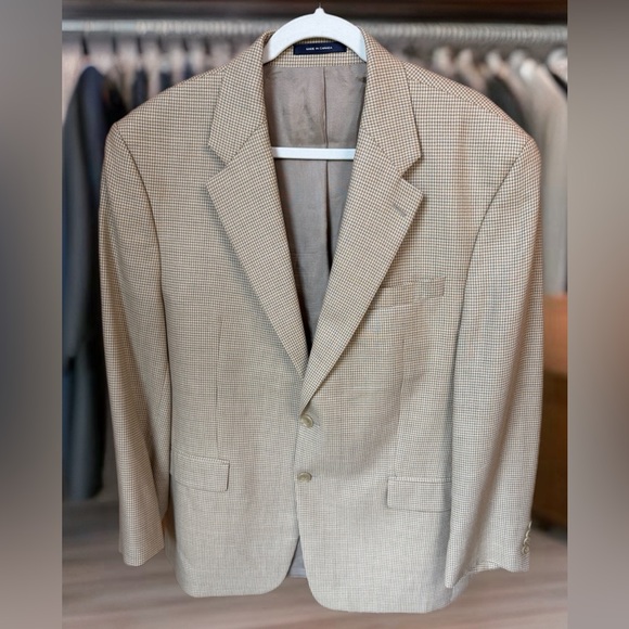 Ralph Lauren Other - CHAPS + RALPH LAUREN Size 44R Silk & Wool Blend Blazer Made In Canada